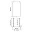 WasserKraft Vechte 60W44-MG Матовое стекло/Серебристый 100х200 Душевая перегородка 0,8x100x200 см, Германия - фото 4