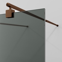 WasserKraft Vechte 60W40RG-TG Тонированное стекло/Розовое золото 120х200 Душевая перегородка 0,8x120x200 см, Германия - фото 1 - 2 WasserKraft Vechte 60W40RG-TG Тонированное стекло/Розовое золото 120х200 Душевая перегородка 0,8x120x200 см, Германия - фото 1 - фото 2