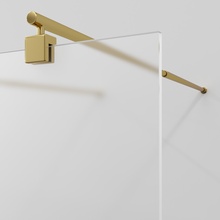 WasserKraft Vechte 60W46PG-MG Матовое стекло/Золото 110х200 Душевая перегородка 0,8x110x200 см, Германия - фото 1 - 2 WasserKraft Vechte 60W46PG-MG Матовое стекло/Золото 110х200 Душевая перегородка 0,8x110x200 см, Германия - фото 1 - фото 2