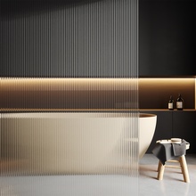 WasserKraft Vechte 60W46PG-FL Рифленое стекло/Золото 110х200 Душевая перегородка 0,8x110x200 см, Германия - фото 1 - фото 3