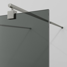 WasserKraft Vechte 60W39BN-TG Тонированное стекло/Никель 90х200 Душевая перегородка 0,8x90x200 см, Германия - фото 1 - 2 WasserKraft Vechte 60W39BN-TG Тонированное стекло/Никель 90х200 Душевая перегородка 0,8x90x200 см, Германия - фото 1 - фото 2