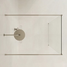 WasserKraft Vechte 60W39BN Прозрачное стекло/Никель 90х200 Душевая перегородка 0,8x90x200 см, Германия - фото 1 - фото 3