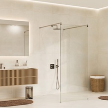 WasserKraft Vechte 60W39BN Прозрачное стекло/Никель 90х200 Душевая перегородка 0,8x90x200 см, Германия - фото 1 - фото 1
