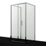 WasserKraft Weser 78F42 Прозрачное стекло/Серебро 100х100 Душевой уголок 100x100x200 см, Германия - фото 2