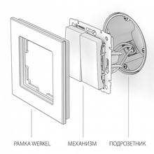 Werkel Черный Матовый W1122008 Комплектующее для светильников 7x7x3,6 см, Швеция - фото 1 - фото 4