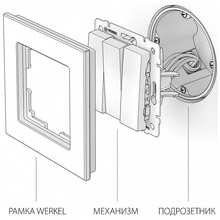 Werkel Черный Матовый W1130008 Комплектующее для светильников 7x7 см, Швеция - фото 1 - фото 3