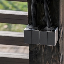 Werkel Gallant (Графит Рифленый) W5020204 Комплектующее для светильников 6,5x6,5 см, Швеция - фото 1 - фото 2