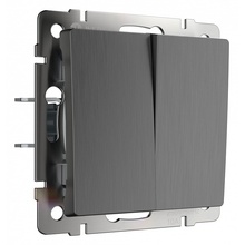 Werkel Графит Рифленый W1122004 Комплектующее для светильников 7x7 см, Швеция - фото 1 - фото 1