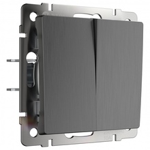 Werkel Графит Рифленый W1120004 Комплектующее для светильников 7x7 см, Швеция - фото 1 - фото 1