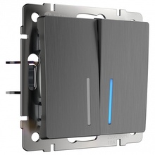 Werkel Графит Рифленый W1122104 Комплектующее для светильников 7x7 см, Швеция - фото 1 - фото 1