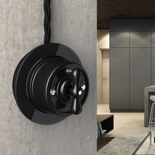 Werkel Ретро (Черный) W5612008 Комплектующее для светильников 6,5x6,5 см, Швеция - фото 1 - фото 2