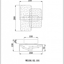 Wertmark Nelly WE158.02.101 Бра 25x28 см, Германия - фото 1 - фото 3