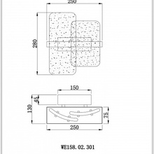 Wertmark Nelly WE158.02.301 Бра 25x28 см, Германия - фото 1 - фото 3