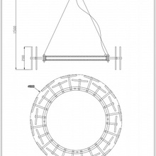 Wertmark Nicola WE159.24.303 Потолочный светильник 80x80x155 см, Германия - фото 1 - фото 4