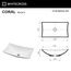 Whitecross Coral 0739.060034.200 Белый матовый 60х35 Раковина 34,5x60x15 см, Польша - фото 4