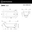 Whitecross Jane 0222.180080.200 На ножках Белая матовая 180х80 Ванна из искусственного камня 180x80x50,5 см, Польша - фото 4