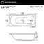 Whitecross LAYLA 0102.170075.100.SOFT.BR 170x75 Акриловая ванна с гидромассажем 170x75 см, Польша - фото 3