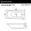 Whitecross LAYLA 0122.170075.100.SOFT.BR 170x75 Акриловая ванна с гидромассажем 170x75 см, Польша - фото 4