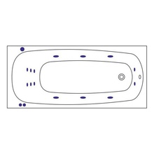Whitecross LAYLA 0122.180080.100.SMART.GL 180x80 Акриловая ванна с гидромассажем 180x80 см, Польша - фото 1 - фото 2