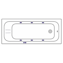 Whitecross VIBE 0105.170070.100.LINENANO.CR 170x70 Акриловая ванна с гидромассажем 170x70 см, Польша - фото 1 - 2 Whitecross VIBE 0105.170070.100.LINENANO.CR 170x70 Акриловая ванна с гидромассажем 170x70 см, Польша - фото 1 - фото 2