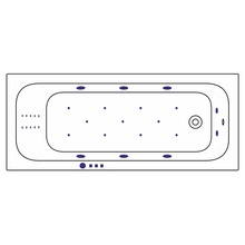 Whitecross VIBE 0105.170070.100.ULTRANANO.CR 170x70 Акриловая ванна с гидромассажем 170x70 см, Польша - фото 1 - 3 Whitecross VIBE 0105.170070.100.ULTRANANO.CR 170x70 Акриловая ванна с гидромассажем 170x70 см, Польша - фото 1 - фото 3