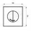 Wisa XS Argos DF 8050.414601 Белая Кнопка смыва 16x16 см, Нидерланды - фото 3