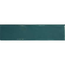 WOW Grace Teal Gloss Настенная плитка 7,5x30 см, для ванной, стиль: современный, цвет: зеленый, Испания, под кирпич  - фото 1 - фото 1