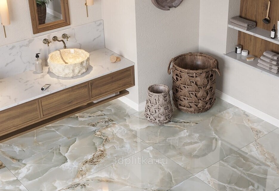 Yurtbay Omnia 60x120 см, керамогранит, Турция, под камень  - фото интерьера 1