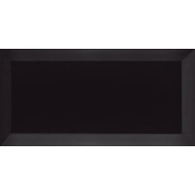 ZYX Metropolitan Piccadilly Black Настенная плитка 10x20 см, Испания, под кирпич  - фото 1 - фото 1