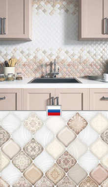 Интерьер классической кухни их дерева в стиле кантри