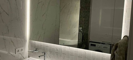 Отзыв о Kerranova Black & White: отделка в светлых тонах для визуального увеличения ванной