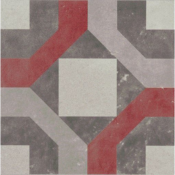 ABK Docks Dec. Combi 4 Gri/Rosso Rett. Декор 30x30 см, Италия - фото 1