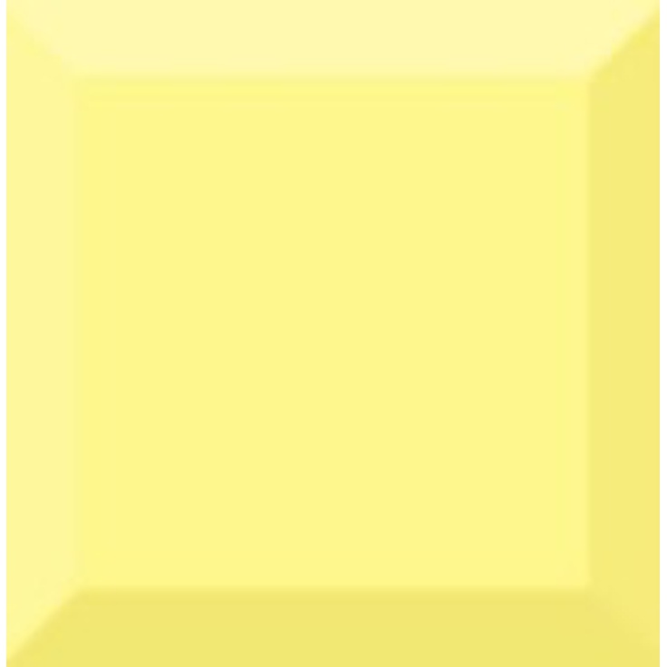 Absolut Keramika Monocolor Biselado Amarillo Brillo Настенная плитка 10x10 см, Испания, под камень  - фото 1