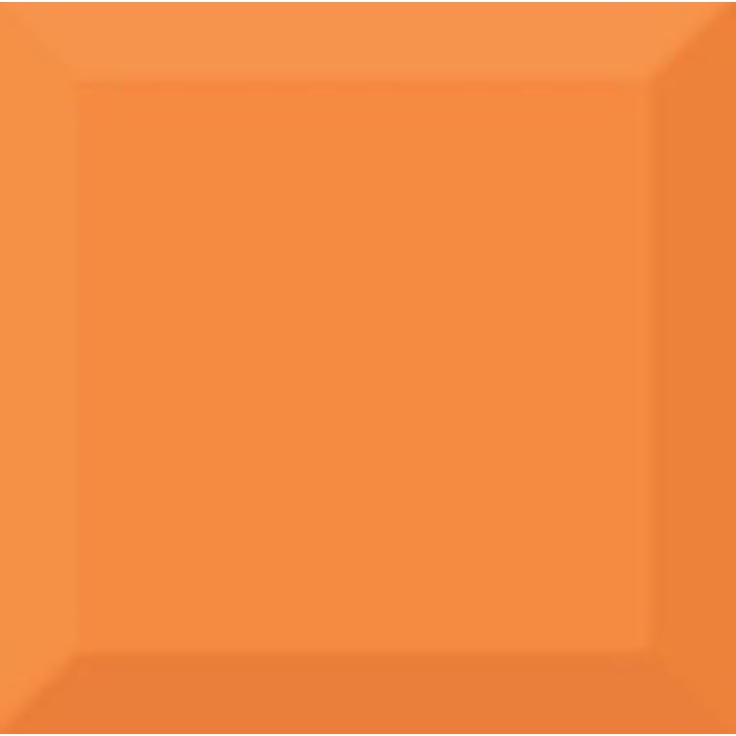 Absolut Keramika Monocolor Biselado Naranja Brillo Настенная плитка 10x10 см, Испания, ничего - фото 1