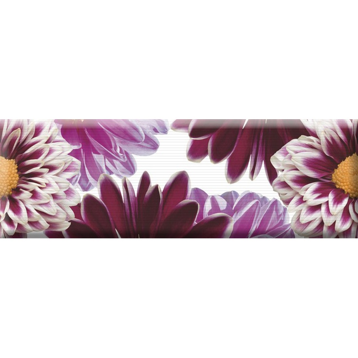Absolut Keramika Aure Flowers Decor FLowers 01 Декор 15x45 см, Испания, под обои  - фото 1
