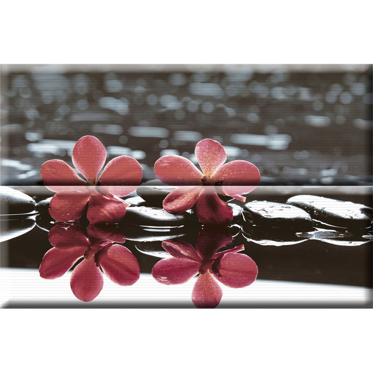 Absolut Keramika Aure Red White Composicion Wellness Red 02 Панно 30x45 см, Испания, под обои  - фото 1