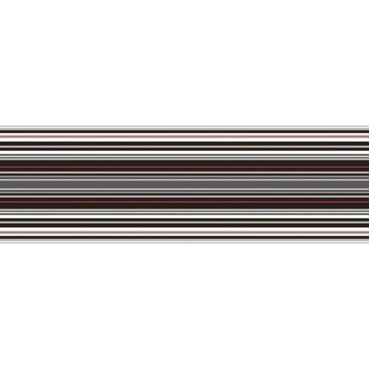 Absolut Keramika Aure Red White Decor Lines Red Декор 15x45 см, Испания, под обои  - фото 1