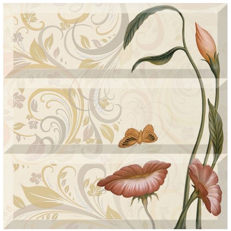 Absolut Keramika Aure Face Composicion Face (ком-т из 3-х) Декор 45x45 см, Испания, под обои  - фото 1