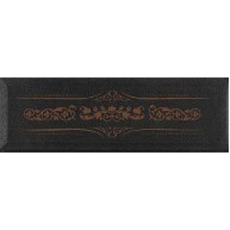Absolut Keramika Glass Decor Versalles Black Copper Декор 10x30 см, Испания - фото 1
