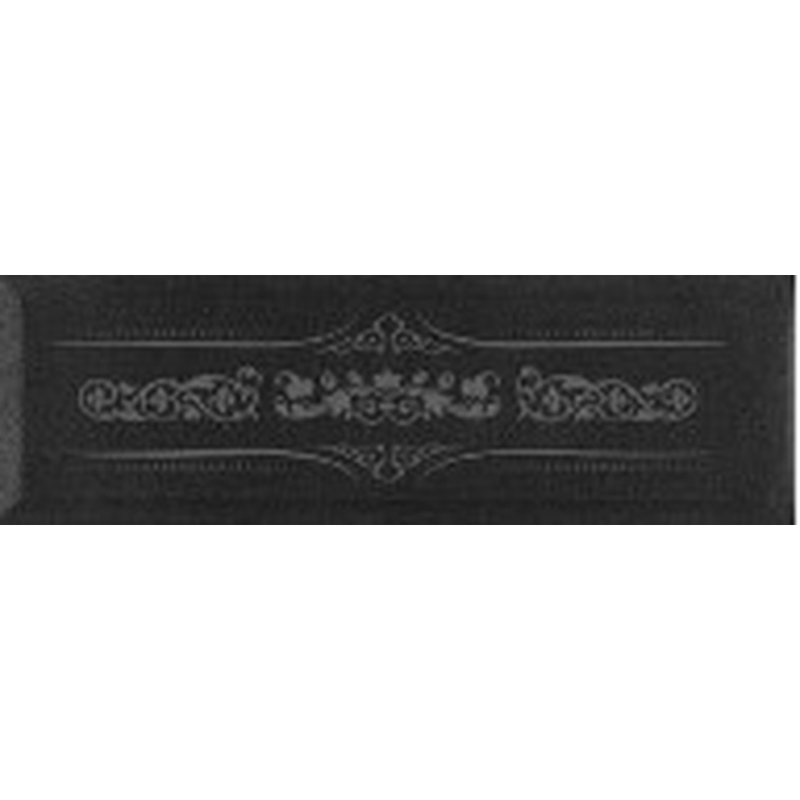Absolut Keramika Glass Decor Versalles Black Silver Декор 10x30 см, Испания - фото 1