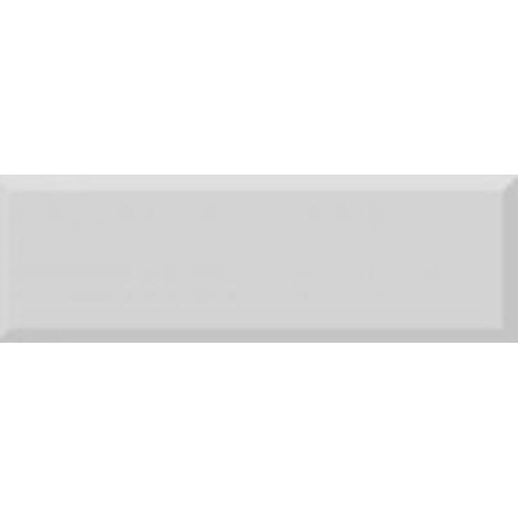 Absolut Keramika Glass Monocolor Biselado Brillo Gris Настенная плитка 10x30 см, Испания, под кирпич  - фото 1