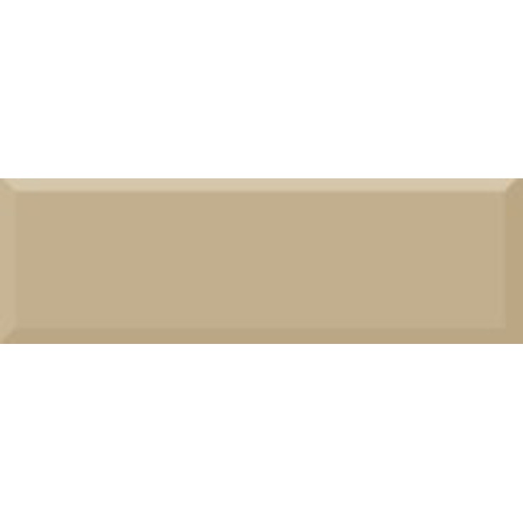Absolut Keramika Gold Capuccino Monocolor Biselado Brillo Beige Настенная плитка 10x30 см, Испания, под кирпич  - фото 1