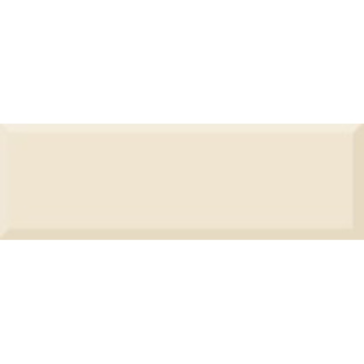 Absolut Keramika Gold Capuccino Monocolor Biselado Brillo Crema Настенная плитка 10x30 см, Испания, под кирпич  - фото 1