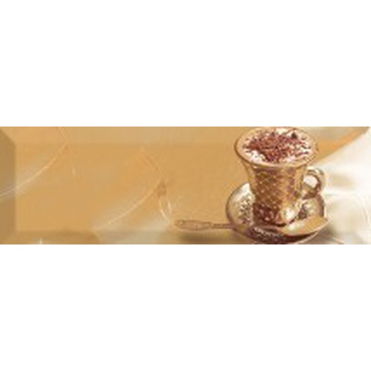 Absolut Keramika Gold Capuccino Decor Coffee Gold B Декор 10x30 см, Испания, под обои  - фото 1