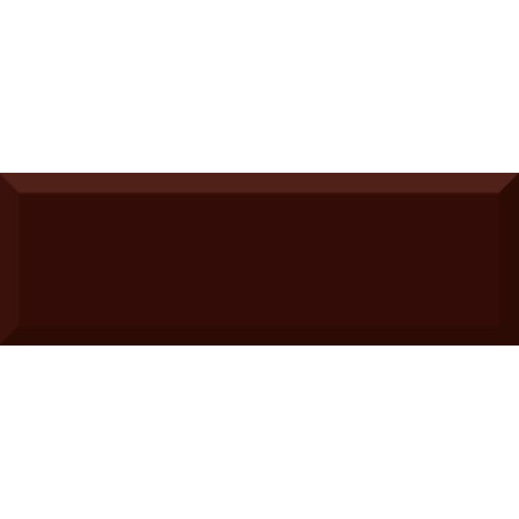 Absolut Keramika Gold Capuccino Monocolor Biselado Brillo Marron Настенная плитка 10x30 см, Испания, под кирпич  - фото 1