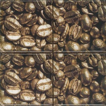 Absolut Keramika Monocolor Set Coffee Beans 01 (4pzs) Панно 10x10 см, Испания, под камень  - фото 1 - фото 1