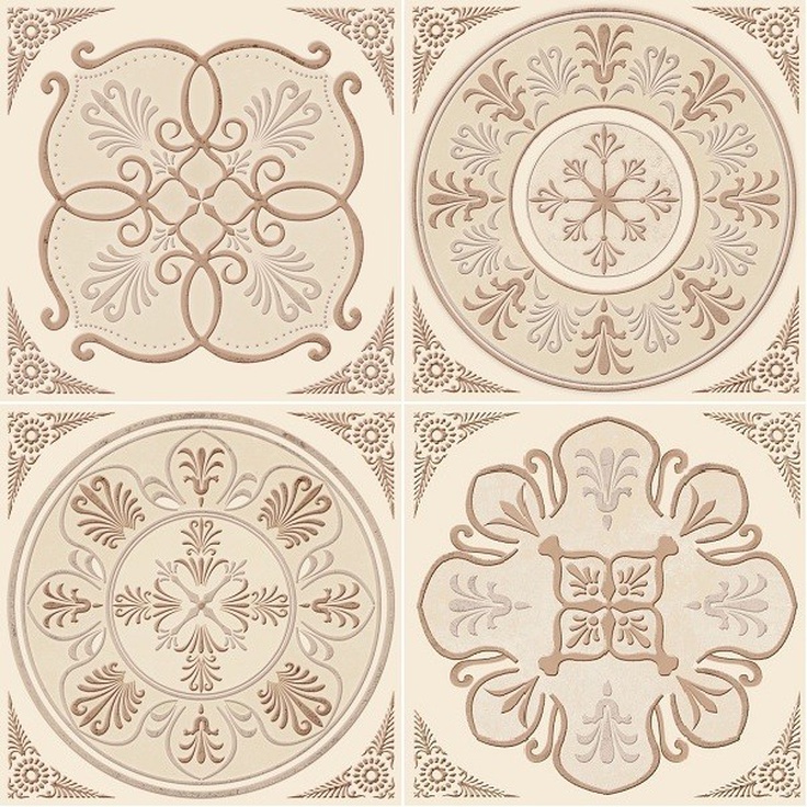 Absolut Keramika Monocolor Set Chalet (4pzs) Панно 10x10 см, Испания, под обои  - фото 1