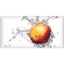 Absolut Keramika Monocolor Decor Fresh Nectarine Декор 10x20 см, Испания, под обои  - фото 1 - фото 1