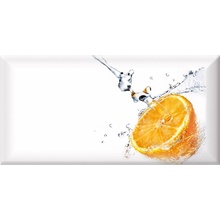 Absolut Keramika Monocolor Decor Fresh Orange Декор 10x20 см, Испания, под обои  - фото 1 - фото 1