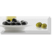 Absolut Keramika Monocolor Olives Декор 10x30 см, Испания, под обои  - фото 1 - фото 1